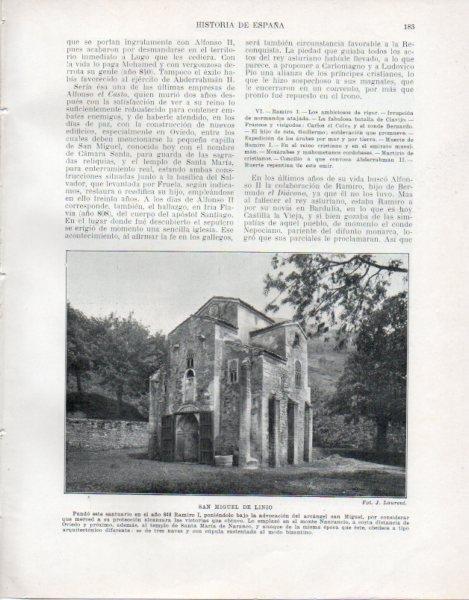 LAMINA V33474: Santuario San Miguel de Linio