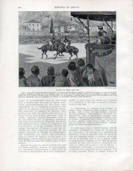 LAMINA V33471: Juicio de Dios por F. Mota