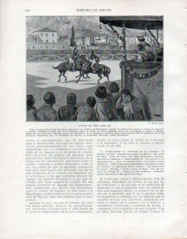 LAMINA V33471: Juicio de Dios por F. Mota