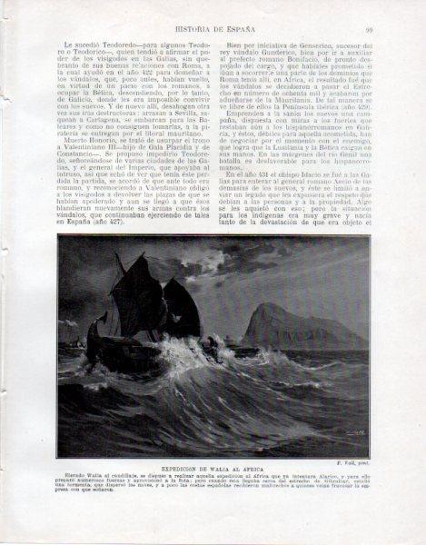 LAMINA V33438: Expedicion de Walia al Africa por F. Vall