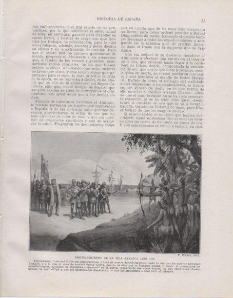LAMINA V33708: Descubrimiento de la isla de Jamaica por F. Blanch