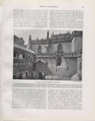LAMINA V33723: Capilla Real de Granada