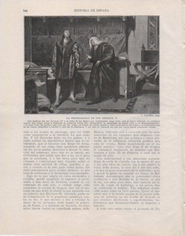 LAMINA V33684: La prodigalidad de Don Enrique IV por J. Segrelles