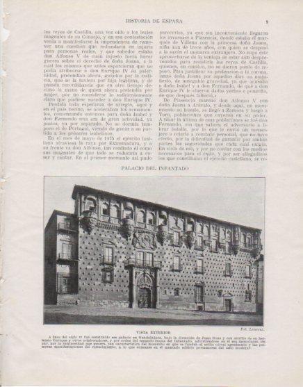 LAMINA V33691: Vista del Palacio del Infantado en Guadalajara