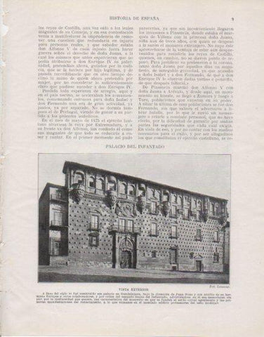 LAMINA V33691: Vista del Palacio del Infantado en Guadalajara