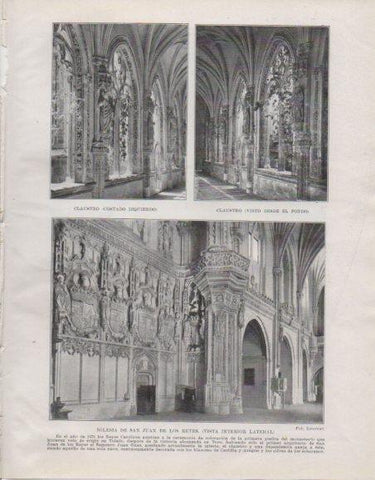 LAMINA V33692: Vista interior de la iglesia de San Juan de Los Reyes