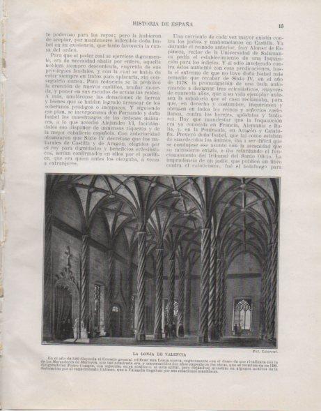 LAMINA V33694: Interior de la Lonja de Valencia