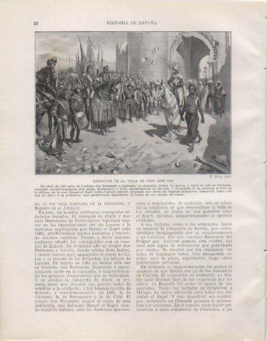 LAMINA V33697: Rendicion de la Villa de Coin por F. Mota