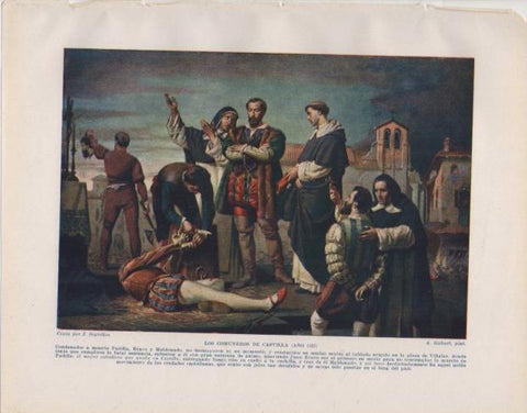 LAMINA V33772: Los Comuneros de Castilla copia por J. Segrelles