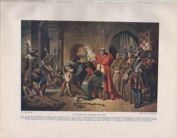 LAMINA V33733: La conquista de Oran copia por J. Segrelles