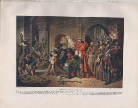 LAMINA V33733: La conquista de Oran copia por J. Segrelles