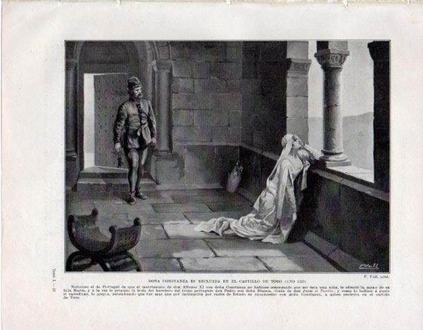 LAMINA V33608: Doña Constanza es recluida en el castillo de Toro por F. Vall