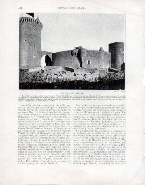 LAMINA V33621: Vista del Castillo de Bellver
