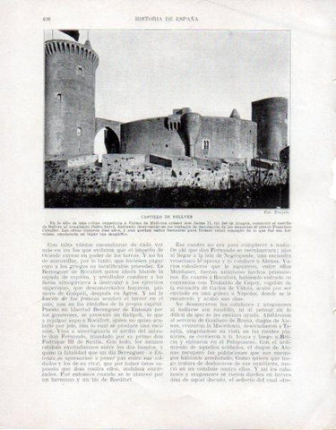 LAMINA V33621: Vista del Castillo de Bellver