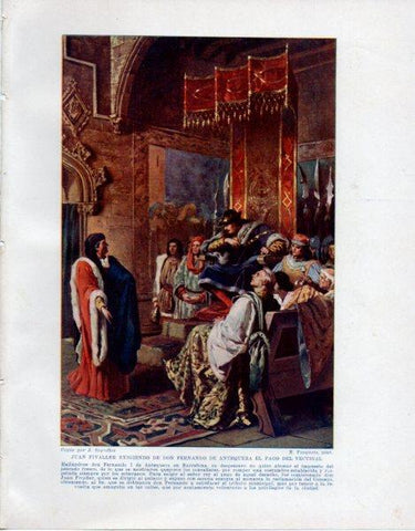 LAMINA V33593: Juan Fivaller exigiendo a Don Fernando de Antequera el pago del vectigal