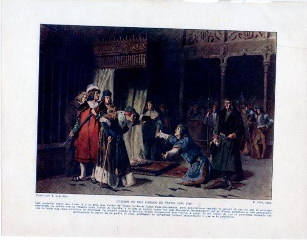 LAMINA V33597: Prision de Don Carlos de Viana por E. Sala