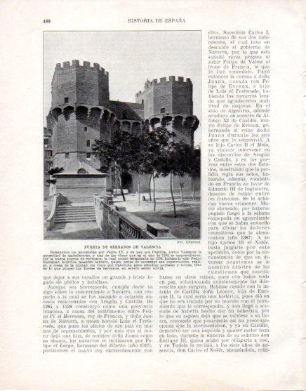 LAMINA V33661: Puerta de Serranos de Valencia