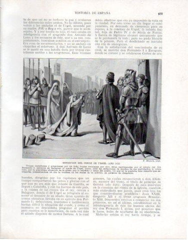 LAMINA V33665: Rendicion del Conde de Urgel por F. Blanch