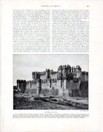 LAMINA V33667: Vista del Castillo de Coca