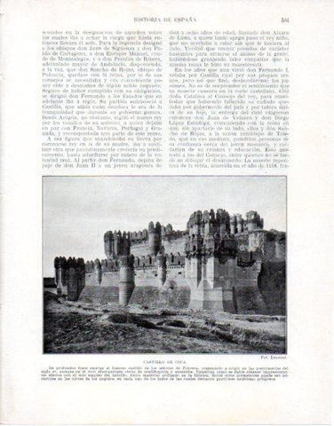 LAMINA V33667: Vista del Castillo de Coca