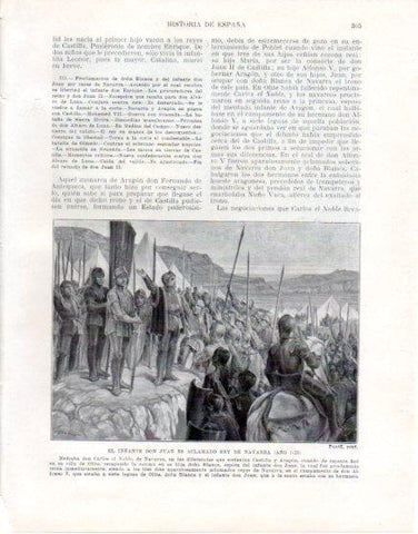 LAMINA V33669: El Infante Don Juan es aclamado Rey de Navarra por Tusell