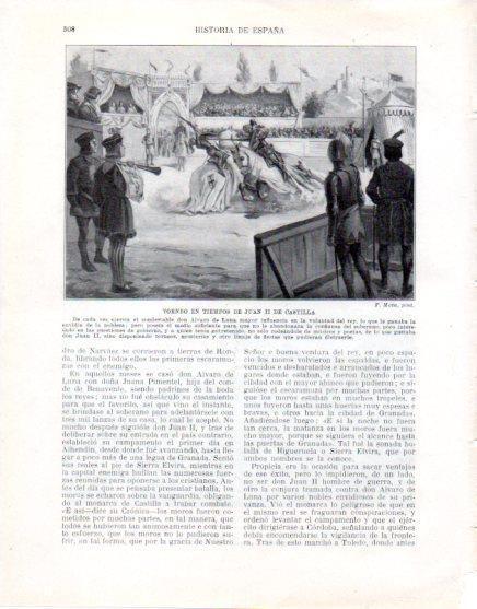 LAMINA V33670: Torneo en tiempos de Juan II de Castilla
