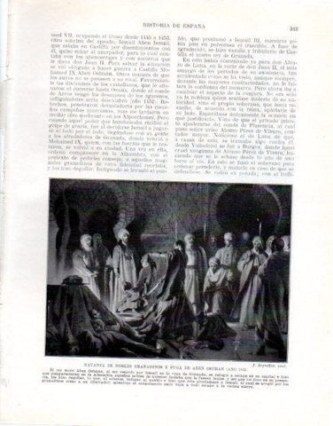 LAMINA V33674: Matanza de nobles granadinos y fuga de Aben Ostman por J. Segrelles