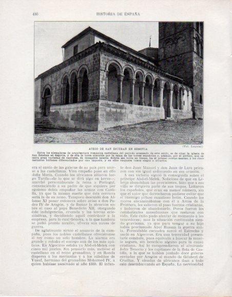 LAMINA V33632: Atrio de la iglesia de San Esteban en Segovia
