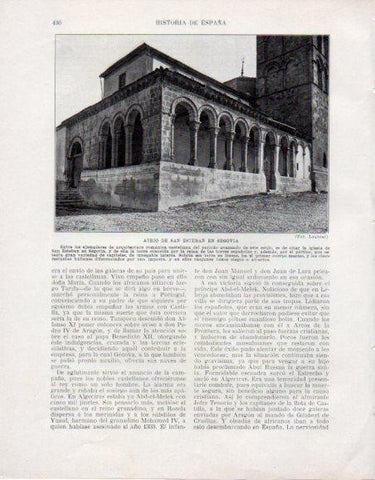 LAMINA V33632: Atrio de la iglesia de San Esteban en Segovia