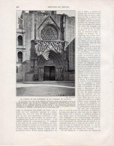 LAMINA V33636: Puerta de los Apostoles, Catedral de Valencia