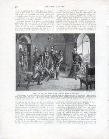 LAMINA V33643: Asesinato de Garcilaso de la Vega en Burgos por F. Mota