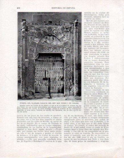LAMINA V33649: Puerta del llamado Palacio del Rey Don Pedro I en Toledo