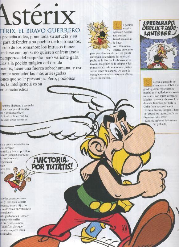 Poster-Ficha Asterix: Quien es quien: Asterix, el bravo guerrero