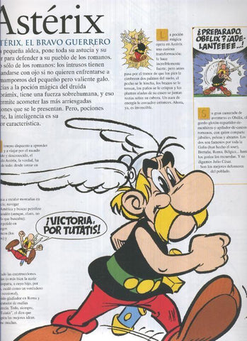 Poster-Ficha Asterix: Quien es quien: Asterix, el bravo guerrero