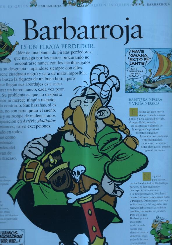 Poster-Ficha Asterix: Quien es quien: Barbarroja