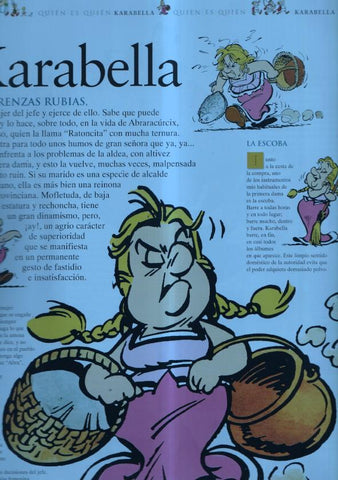 Poster-Ficha Asterix: Quien es quien: Karabella