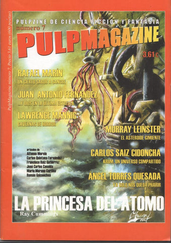 Fanzine: Pulpmagazine num 7, abril 2002. Novela completa La princesa del átomo de Ray Cummings