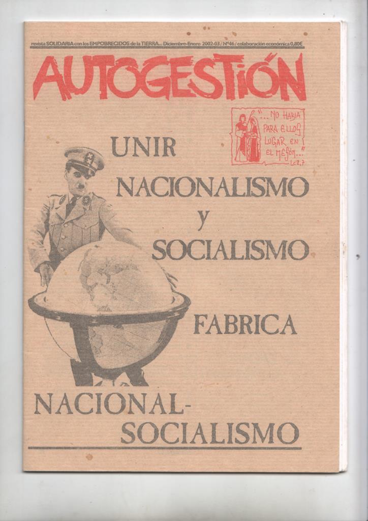 Autogestión  num 46, diciembre enero 2002/03. Revista solidaria con los empobrecidos de la Tierra