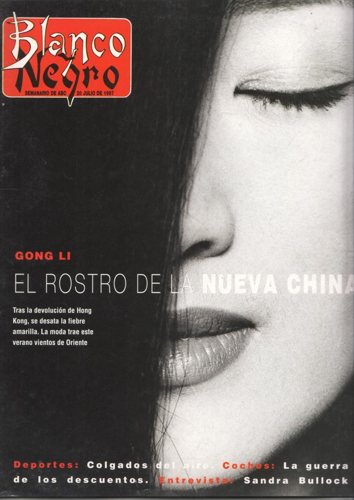 Revista Blanco y Negro, semanario de ABC, 20 julio de 1997 - Gong Li el rostro de la nueva China