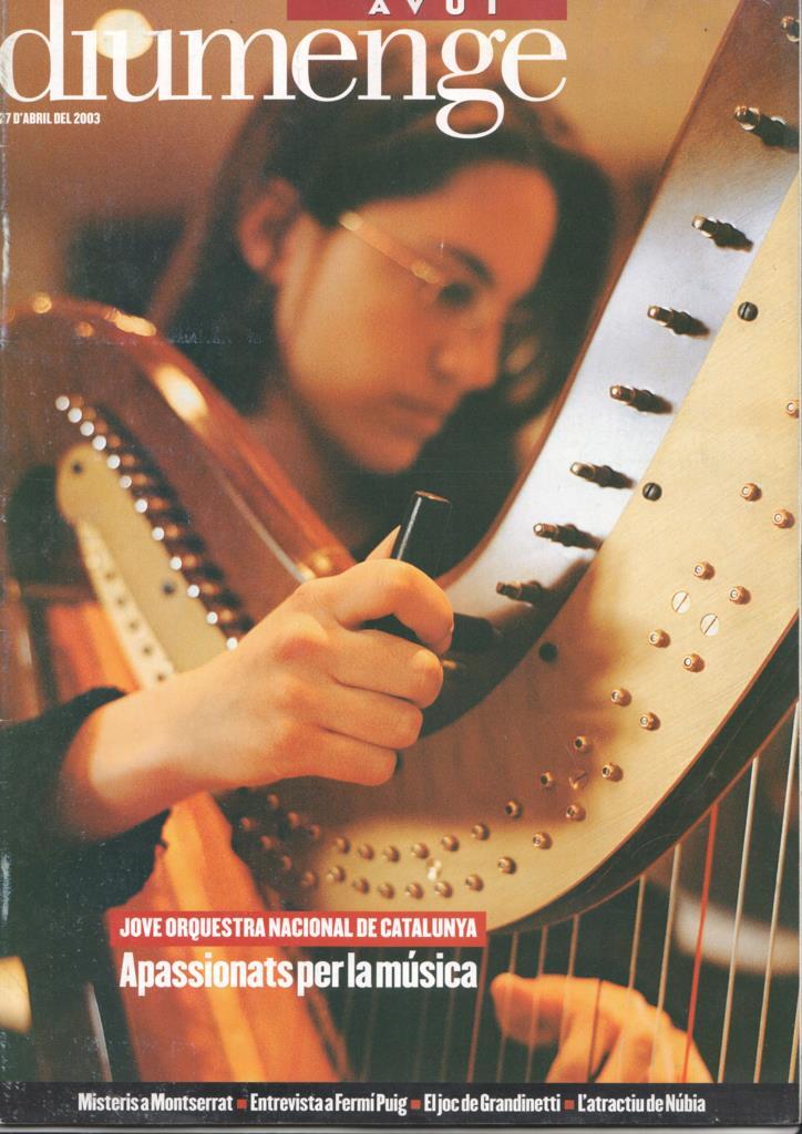Revista Avui Diumenge, 27 d'abril del 2003 - Jove Orquestra Nacional de Catalunya