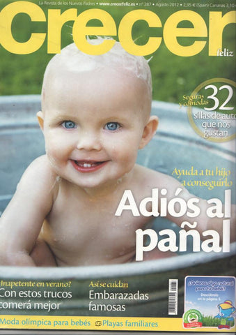 Crecer Feliz num 287, agosto 2012. La revista de los nuevos padres