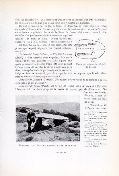LAMINA V34668: Dolmen La Taula dels Lladres, Port de la Selva