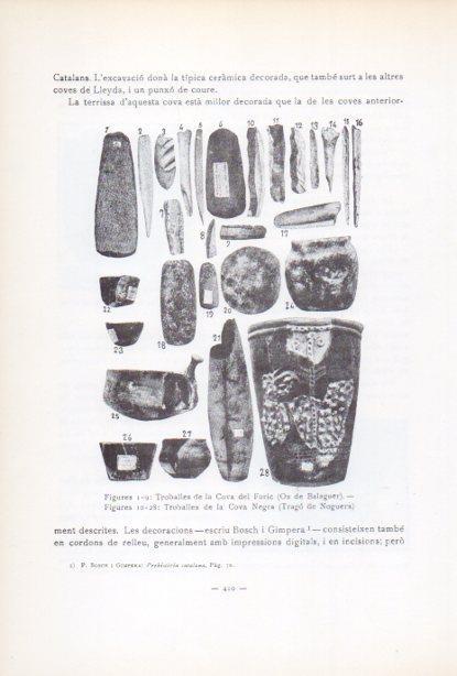 LAMINA V34689: Troballes de les Coves del Foric i Negra