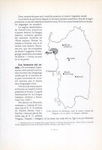 LAMINA V34647: Mapa de Sardenya, Italia