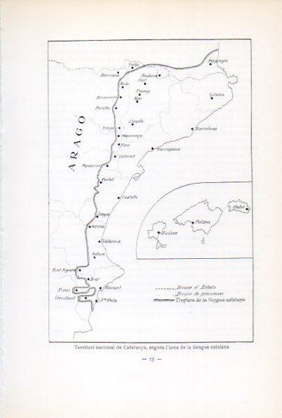 LAMINA V34648: Mapa de Catalunya segons l'area de la llengua catalana