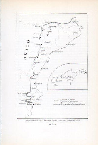 LAMINA V34648: Mapa de Catalunya segons l'area de la llengua catalana