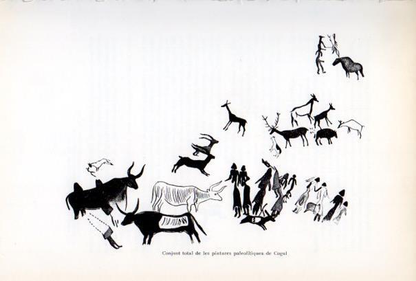 LAMINA V34655: Conjunt de les pintures paleolitiques de Cogul