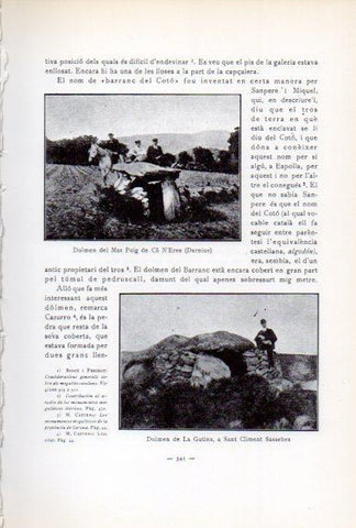 LAMINA V34661: Dolmens del Mas Puig de Ca N'Eres i de La Gutina