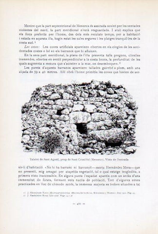 LAMINA V34696: Talaiot de Sant Agusti, Menorca