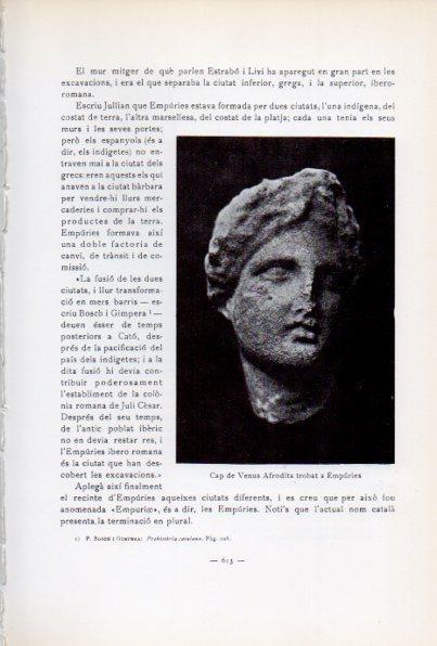 LAMINA V34746: Cap de Venus Afrodita, Empuries